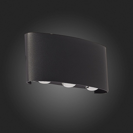 Светильник уличный настенный ST-Luce Черный кварцевый LED 6*1W 4000K SL089.401.06 - фото