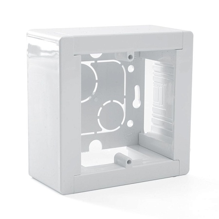 EBX20-04-1 Коробка монтажная для открытой установки модульная подъемная  88*88*42,5мм, белый (К-440) - фото