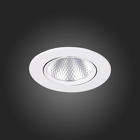Св-к встр. Белый LED 1*6W 3000K 480Lm Ra80 24° IP20 D86xH50 220-240V ST211.538.06.24 - фото