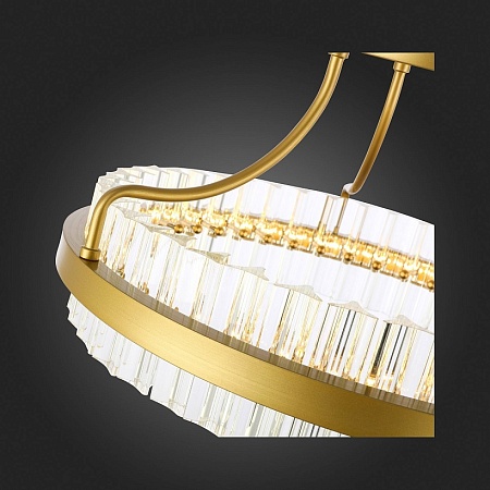 Светильник потолочный ST-Luce Матовое золото/Прозрачный LED 1*34W 3000K SL383.202.01 - фото