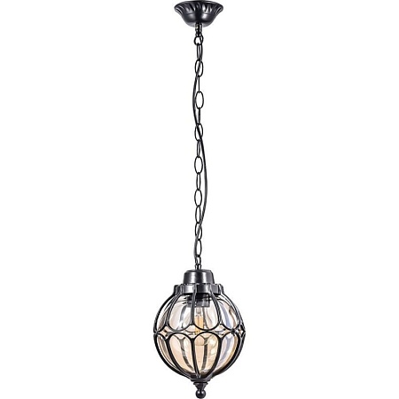 Светильник садово-парковый Feron PL3705  круглый на цепочке 60W 230V E27, черный - фото