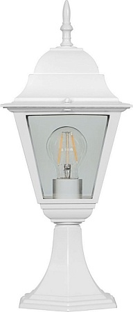 Светильник садово-парковый Feron 4104/PL4104 четырехгранный на постамент 60W E27 230V, черный - фото