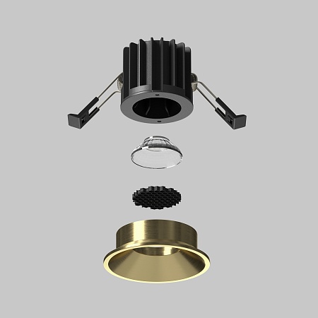 Встраиваемый светильник Technical Round DL058-7W3K-BS - фото