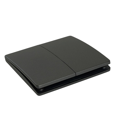 Выключатель беспроводной FERON TM92 SMART, 7мВт, IP65, двухклавишный, графит - фото