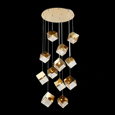 Светильник подвесной ST-Luce Золотистый/Прозрачный, Золотистый G9 12*5W SL1182.203.12 - фото