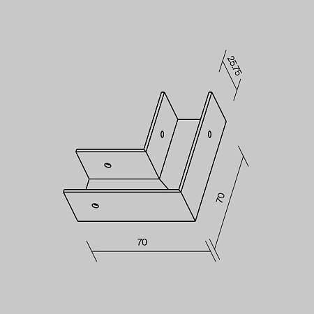 Комплектующие для профиля Outdoor O-TR001-AC90-W - фото