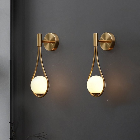 Настенное Бра Hoop Drop Wall Black Imperiumloft 213746-26 - фото
