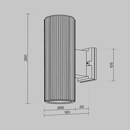 Настенный светильник (бра) Outdoor O419WL-02GR - фото