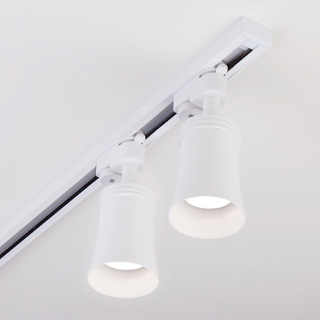 Трековый светильник для однофазного шинопровода Vetro GU10 Белый (1 шт.) MRL 1001 Elektrostandard - фото