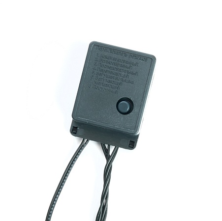 Светодиодная гирлянда Кластер Feron CL09 линейная 10м + 2м 230V 2700К, c питанием от сети, зеленый шнур - фото