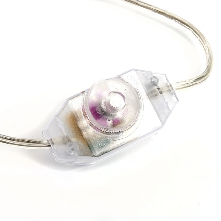 Сетевой шнур с диммером 230V 2м,  прозрачный, DM103-200W - фото