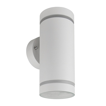 Светильник садово-парковый Feron DH1002, на стену вверх/вниз, 230V, белый - фото