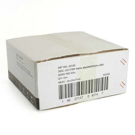 SST20 SAFFIT 60SMD(2835)/м 6Вт/м 220V 50м , 4000K, IP65 - фото