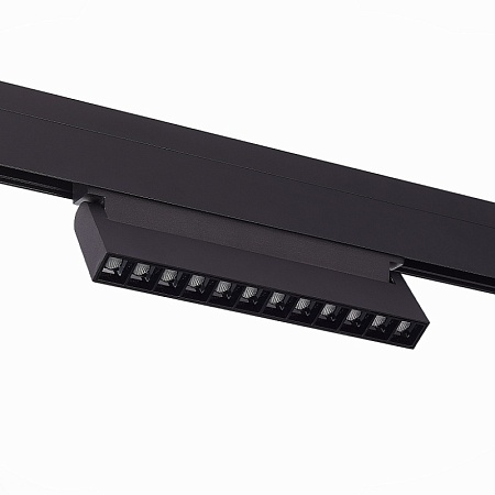 Магнитный трековый светильник Черный LED 1*12W 3000K 1 009Lm Ra>90 36° IP20 L219xW22xH1 ST364.436.12 - фото