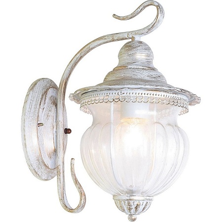 Светильник садово-парковый Feron PL591 на стену вниз 60W 230V E27, белое золото - фото