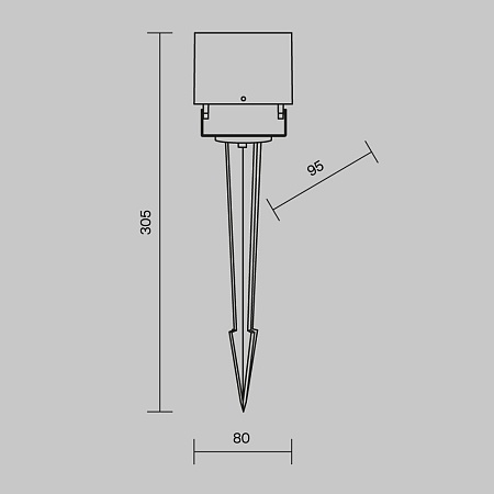 Ландшафтный светильник Outdoor O309FL-L8B3K - фото