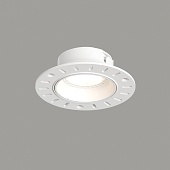 DK3055-WH Встраиваемый светильник, IP 20, 10 Вт, GU5.3, LED, белый, пластик