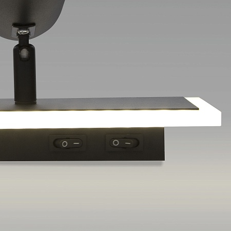 Настенный светодиодный светильник 20127/1 LED черный - фото