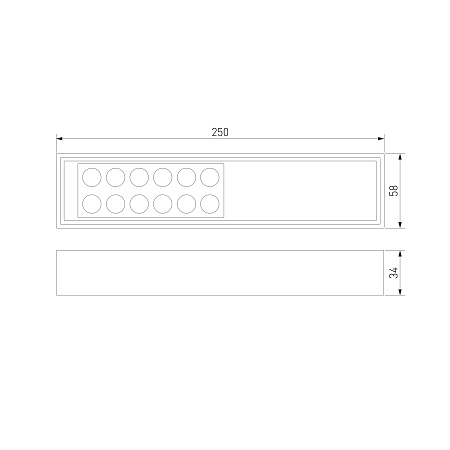 Светильник потолочный светодиодный Tend 9W 4000K черный 25114/LED Elektrostandard - фото