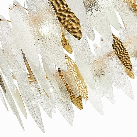 Люстра подвесная ST-Luce Золотистый/Прозрачный, Белый E14 10*60W SL1224.203.10 - фото