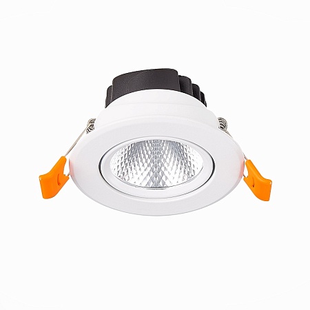Св-к встр. Белый LED 1*8W 3000K 640Lm Ra80 36° IP20 D86xH50 220-240V ST211.538.08.36 - фото