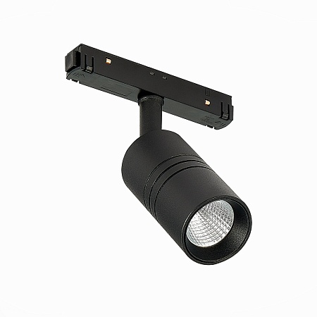 Магнитный трековый светильник Черный LED 1*7W 3000K 595Lm Ra>90 36° IP20 L-xW44xH90 48V ST365.436.07 - фото