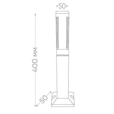 Светильник уличный светодиодный Feron DH602, 5W, 250Lm, 4000K, черный - фото