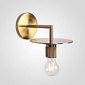 Бра Rh Utilitaire Knurled Disk Shade Sconce Brass Imperiumloft 123282-22