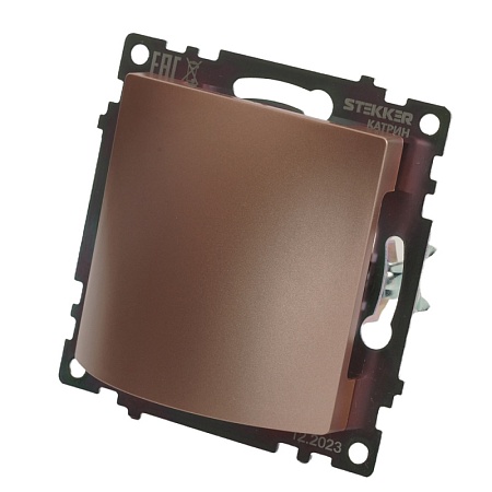 Кабельный вывод (механизм), STEKKER, серия Катрин, шампань, GLS00-7116-02 - фото