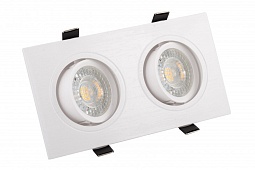 DK3022-WH Встраиваемый светильник, IP 20, 10 Вт, GU5.3, LED, белый, пластик