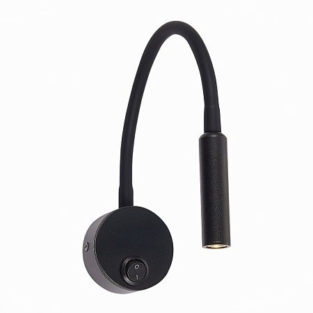 Светильник настенный ST-Luce Черный/Черный LED 1*3W 3000K ST653.431.01 - фото