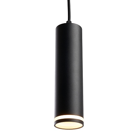 Светильник потолочный Feron ML1708 Barrel LUNA на подвесе  MR16 35W 230V, черный 55*200 - фото