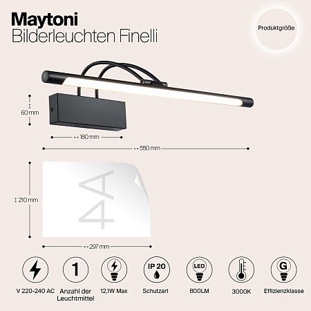 Подсветка Maytoni Finelli MIR004WL-L12B - фото
