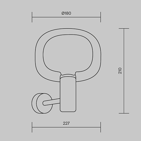 Настенный светильник (бра) Maytoni Vision MOD411WL-01G - фото