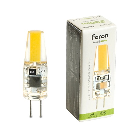 Лампа светодиодная Feron LB-423 G4 3W 230V 4000K - фото