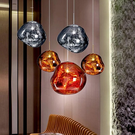Подвесной Светильник Tom Dixon Melt Pendant Silver D28 Imperiumloft 233053-22 - фото