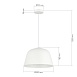 Светильник подвесной Белый/Белый E27 1*40W SLE1805-503-01 - фото