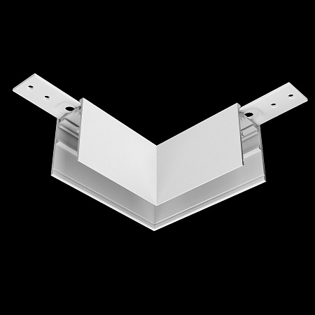 Коннектор угловой Exility накладной белый - фото