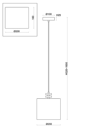 Подвесной светильник Freya FR5265PL-01BS - фото