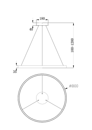 Подвесной светильник Maytoni Rim MOD058PL-L42B4K - фото