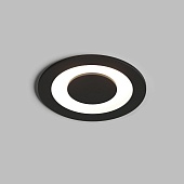 DK2500-BK Встраиваемый светильник, IP 20, 5 Вт, LED 3000, черный, алюминий