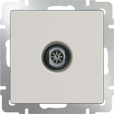 ТВ розетка оконечная  слоновая кость WL03-TV-ivory - фото