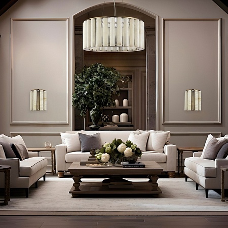 Светильник настенный ST-Luce Бронза, Прозрачный/Белый алебастр G9 2*5W SL1516.301.02 - фото