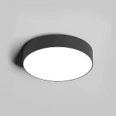 DK2850-BK Накладной светильник TAB 24 Вт, LED 3000K/4000K/6500K, IP 20, d160mm, черный, алюминий/акрил