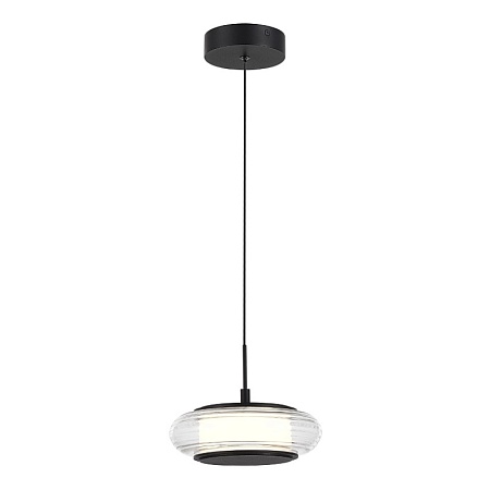 Светильник подвесной ST-Luce черный/прозрачный LED 1*7W 3000K SL6239.403.01 - фото