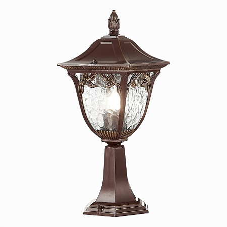 Светильник уличный наземный ST-Luce Кофейный/Кофейный, Прозрачный E27 1*60W SL083.705.01 - фото