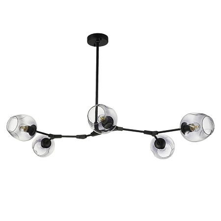 Светильник подвесной Черный/Дымчатый E27 5*40W SLE154843-05 - фото