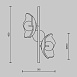 Настенный светильник (бра) Maytoni Miracle MOD207WL-02BS - фото