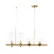 Светильник подвесной ST-Luce Золотистый/Прозрачный E14 4*40W SL1119.203.04 - фото