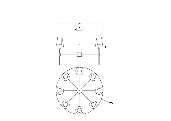 Люстра Freya Tida FR5196PL-08BBS - фото